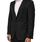 Black Stripes MARTINI 1 Button Suit Blazer