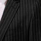 Dark Gray Stripes MARTINI 1 Button Suit Blazer