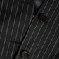 Black Stripes MARTINI 1 Button Suit Blazer