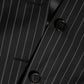 Dark Gray Stripes MARTINI 1 Button Suit Blazer