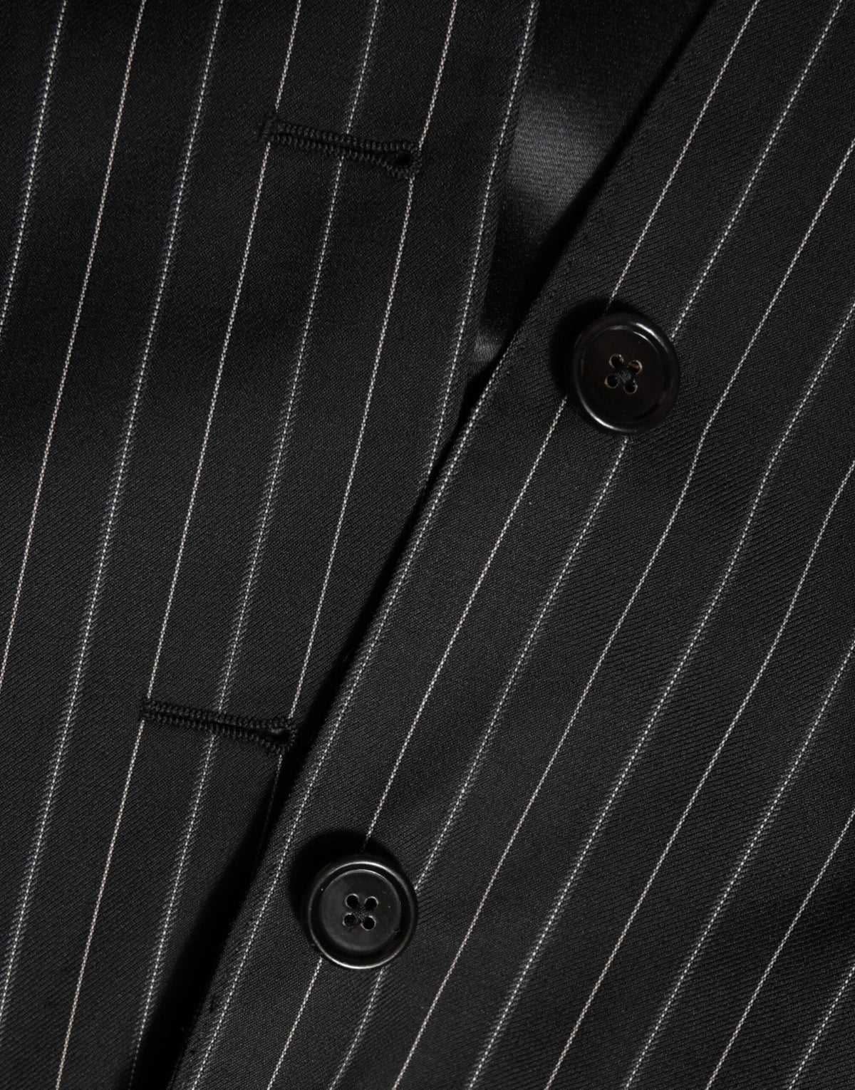 Dark Gray Stripes MARTINI 1 Button Suit Blazer