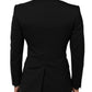 Black SICILIA Double Breasted Jacket Blazer