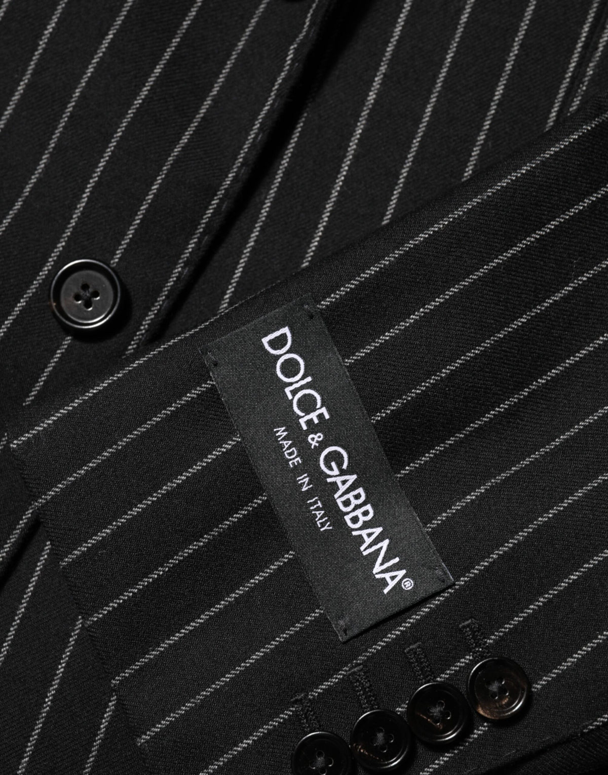 Dark Gray Stripes 2 Buttons Suit Jacket Blazer