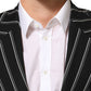Dark Gray Stripes SICILIA 1 Button Suit Blazer