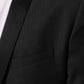 Black Wool GOLD 1 Button Suit Coat Blazer