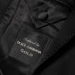 Black Wool GOLD 1 Button Suit Coat Blazer