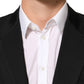 Black Wool 2 Buttons Suit Men Jacket Blazer
