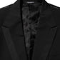 Black Wool 2 Buttons Suit Men Jacket Blazer