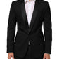Black MARTINI 1 Button Suit Jacket Blazer