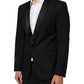 Black MARTINI 1 Button Suit Jacket Blazer