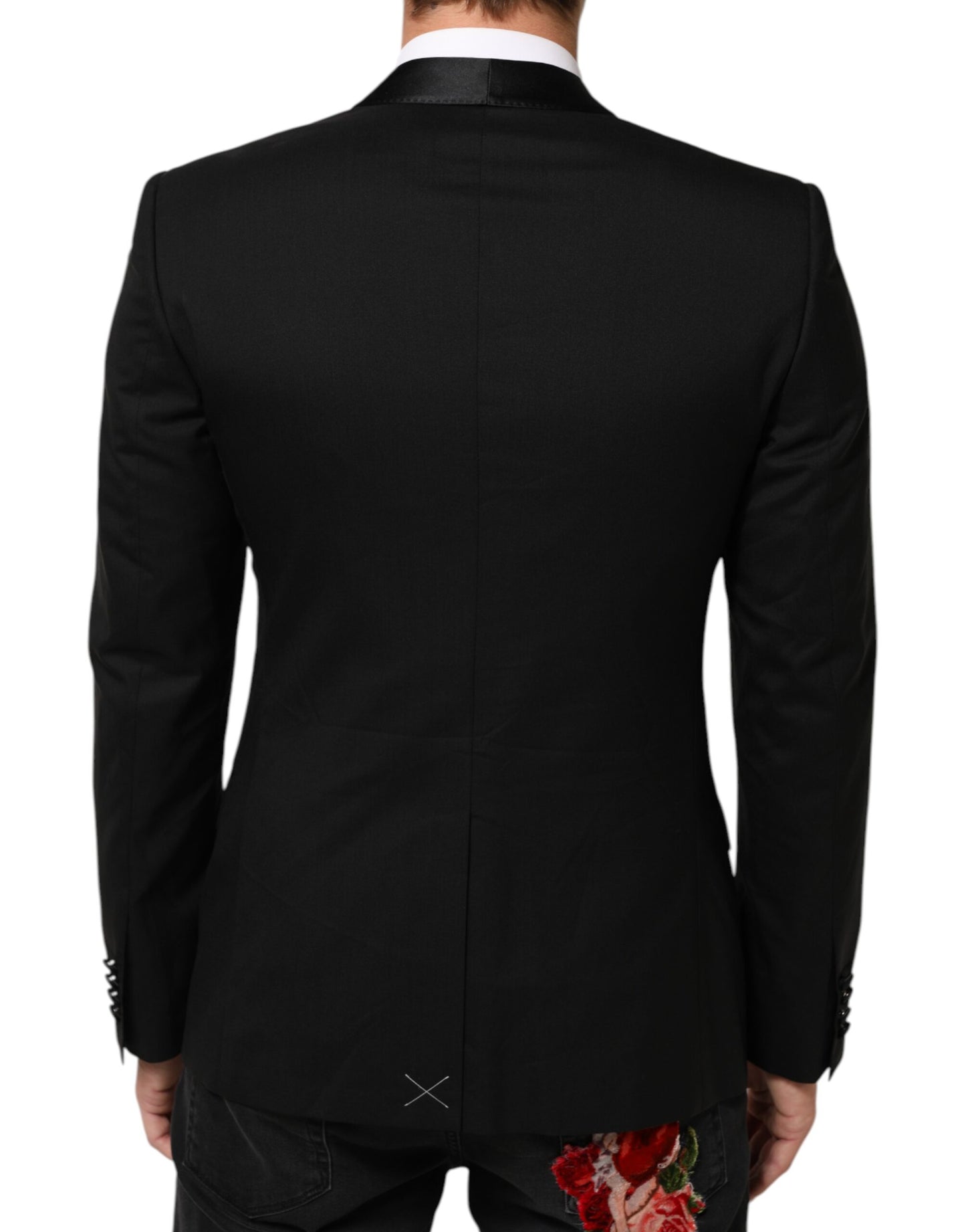 Black MARTINI 1 Button Suit Jacket Blazer