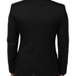 Black MARTINI 1 Button Suit Jacket Blazer