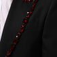 Black SICILIA Crystal Embellished Men Blazer