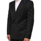 Dark Gray Stripes SICILIA 1 Button Suit Blazer