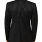 Dark Gray Stripes SICILIA 1 Button Suit Blazer