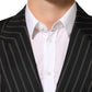 Dark Gray Stripes SICILIA 1 Button Suit Blazer