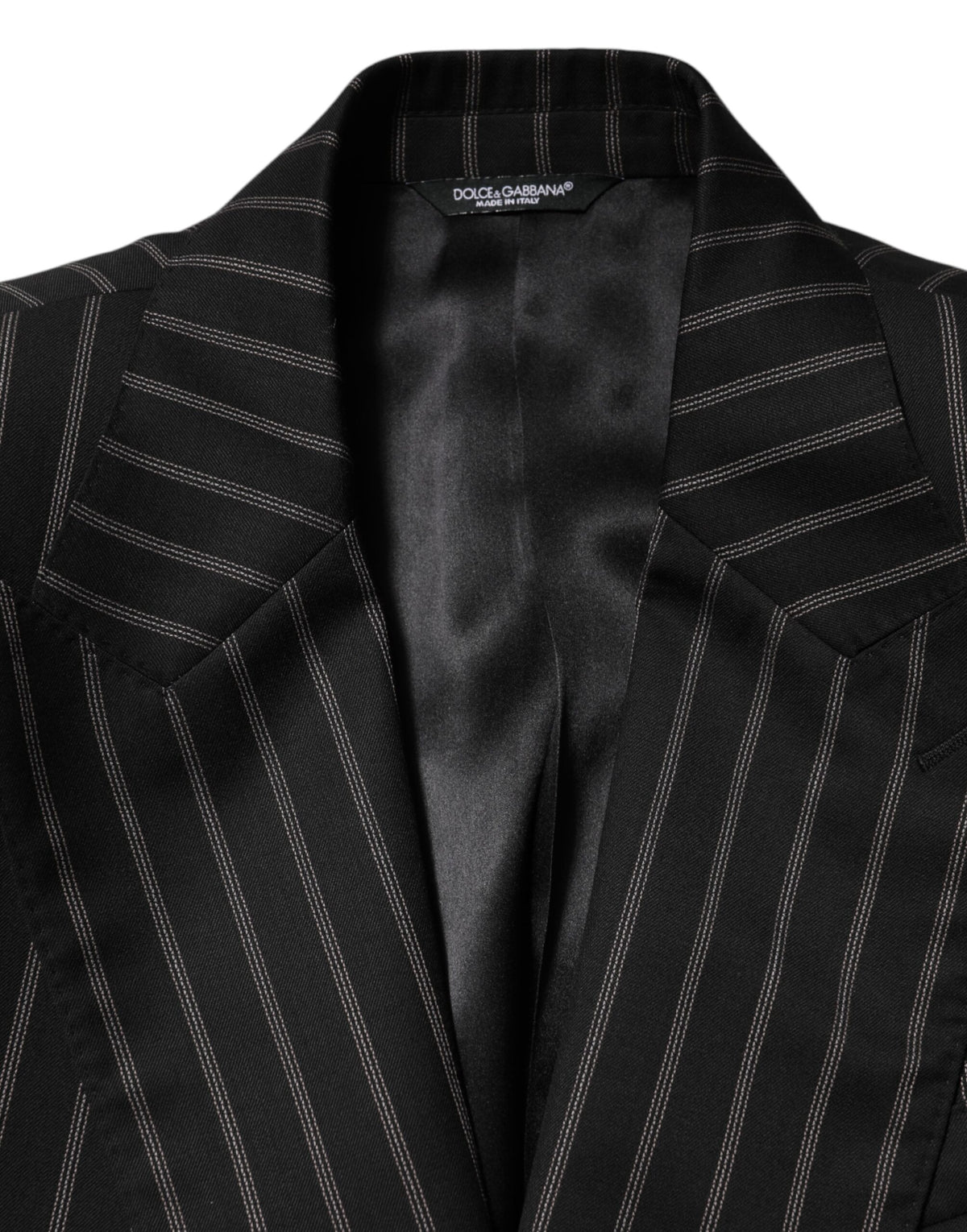 Dark Gray Stripes SICILIA 1 Button Suit Blazer