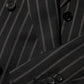 Dark Gray Stripes SICILIA 1 Button Suit Blazer