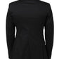 Black Cotton 2 Buttons Suit Jacket Blazer