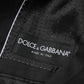 Black Cotton 2 Buttons Suit Jacket Blazer