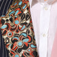 Multicolor Patchwork Single Breasted Jacket Blazer