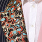 Multicolor Patchwork Single Breasted Jacket Blazer