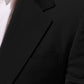 Black STAFF 2 Buttons Suit Jacket Blazer