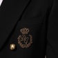 Black Wool 2 Buttons Suit Men Jacket Blazer