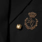 Black Wool 2 Buttons Suit Men Jacket Blazer