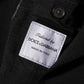 Black Viscose 2 Buttons Suit Jacket Blazer