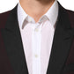 Maroon Wool 2 Buttons Suit Jacket Blazer