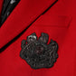 Red Cashmere 2 Buttons Suit Jacket Blazer