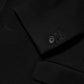 Black Wool Buttoned Men Trench Coat Jacket