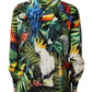 Multicolor Parrot Print Lounge Casual Shirt