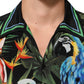 Multicolor Parrot Print Lounge Casual Shirt