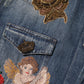 Blue Angel Patch Denim Buttoned Down Men Shirt