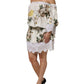 White Floral Lace Off Shoulder Mini Dress