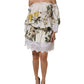 White Floral Lace Off Shoulder Mini Dress