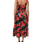 Multicolor Floral Cotton Poplin Midi Dress