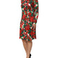 Multicolor Floral Short Portofino Dress