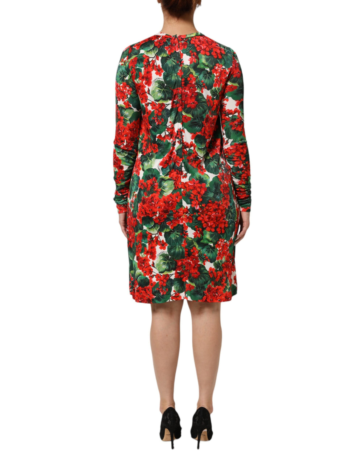 Multicolor Floral Short Portofino Dress