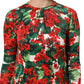 Multicolor Floral Short Portofino Dress