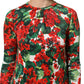 Multicolor Floral Short Portofino Dress