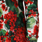 Multicolor Floral Short Portofino Dress