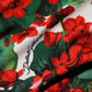 Multicolor Floral Short Portofino Dress