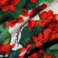 Multicolor Floral Short Portofino Dress