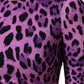 Violet Leopard Sheath Bodycon Mini Dress