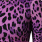 Violet Leopard Sheath Bodycon Mini Dress