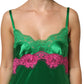 Green Floral Lace Fringes Lingerie Dress