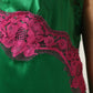 Green Floral Lace Fringes Lingerie Dress
